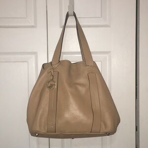 A. Bellucci Italian leather convertible tote.